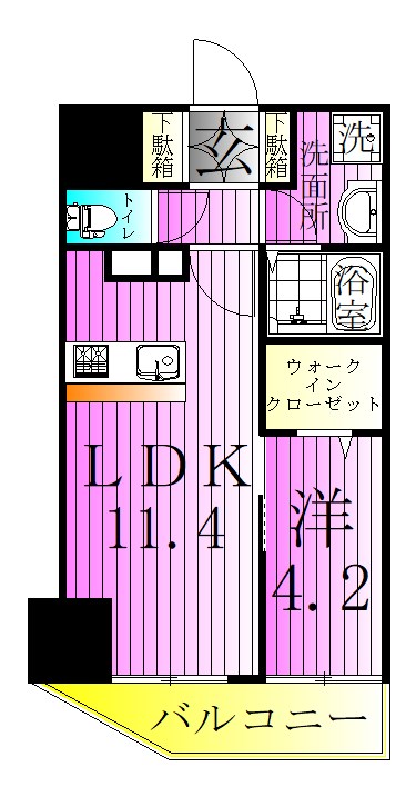 HF北千住レジデンス 間取り図