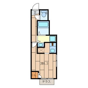 ヒメジオン五反野 間取り図
