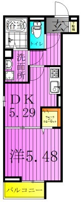 レインボー皿沼 間取り図