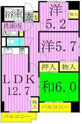 シーダーエクセレント２ 間取り図