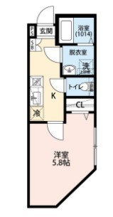 エクセラン竹ノ塚 間取り図
