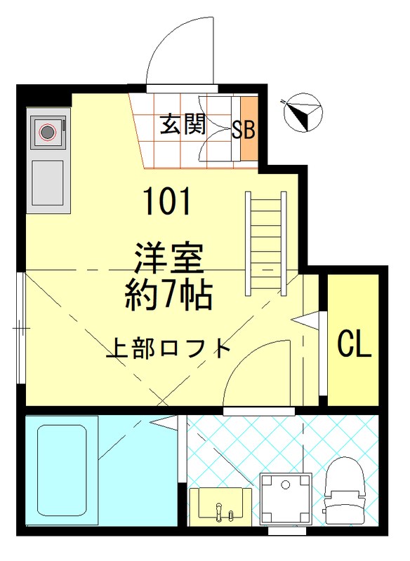 FERIO綾瀬ウエストコート 間取り図