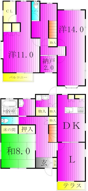 今関邸貸家 間取り