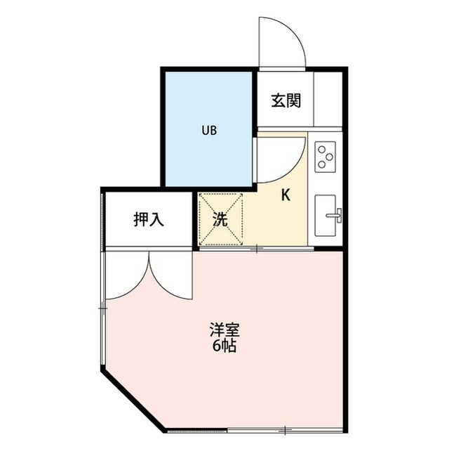 コーポＫ 101号室 間取り