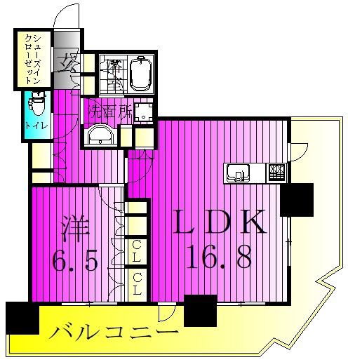 パークシティ柏の葉キャンパス　ザ・ゲートタワー　ウエスト 1702号室 間取り