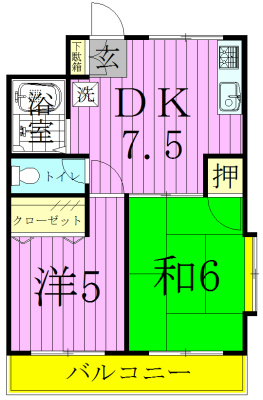 クレセントビル 間取り