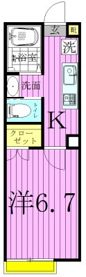 クリスタル青井Ⅰ 間取り図