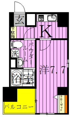 クレストタップ綾瀬 間取り図