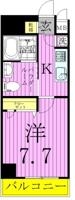 スプレスター北千住 間取り図