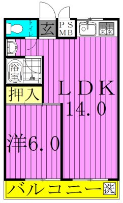 キャッスルハイム 間取り図