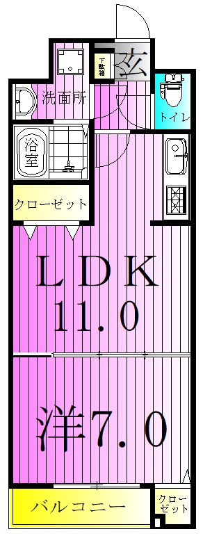 スアヴィス舎人 間取り図
