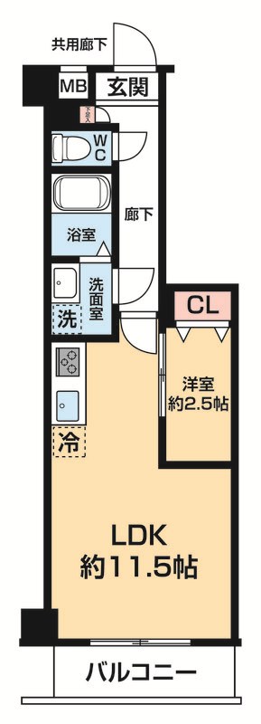 ARCOBALENO DAISHIMAE 間取り図
