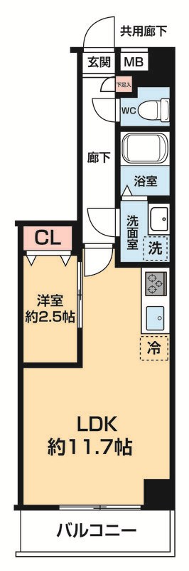 ARCOBALENO DAISHIMAE 間取り図