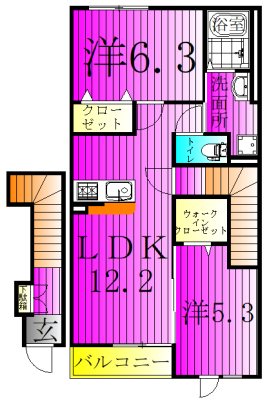 ＫＡＫＩＮＯＫＩ　ＴＥＲＲＡＣＥ 間取り