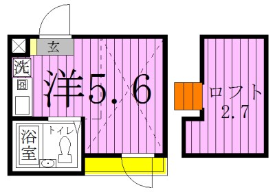 リベルテ北千住 間取り図
