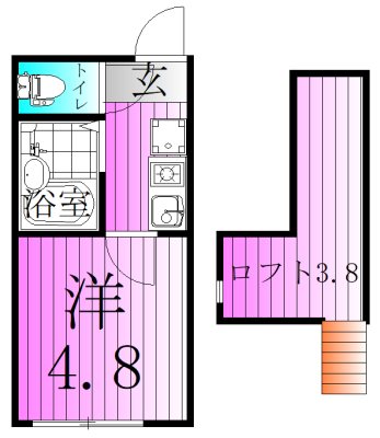 サザンロード五反野 間取り図