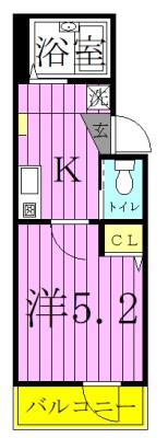エムキューブ北綾瀬 間取り図