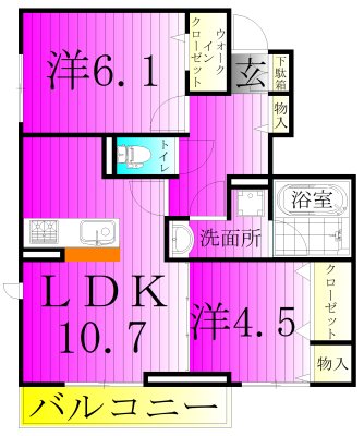 カミーノ　コモド　Camino　Comodo  105号室 間取り