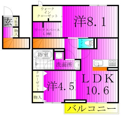 カミーノ　コモド　Camino　Comodo  203号室 間取り