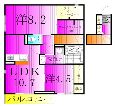 カミーノ　コモド　Camino　Comodo  205号室 間取り