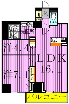 プライムアーバン亀有 間取り図