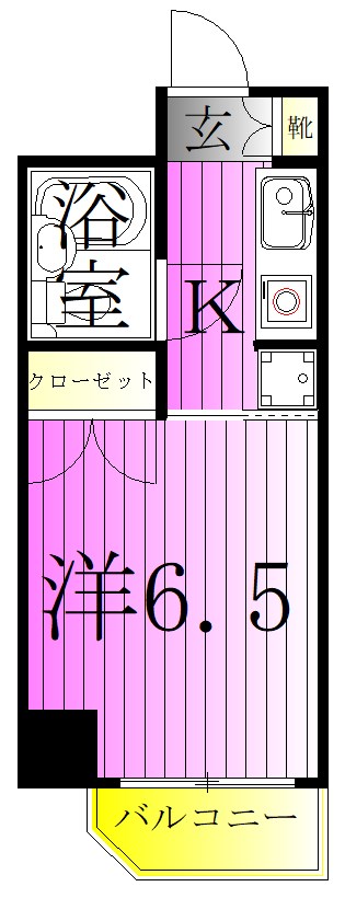 コスモ亀有V 間取り図