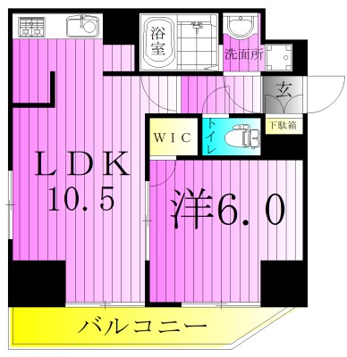 レジディア町屋 間取り図