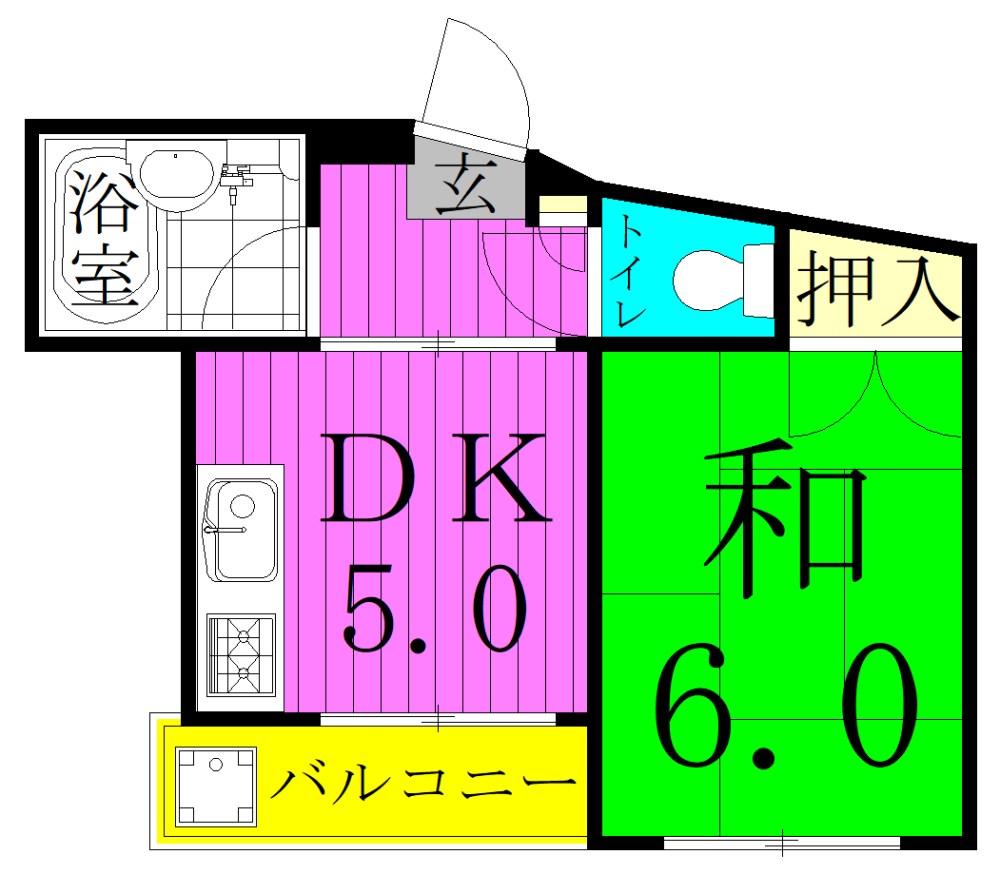 ラフォーレ町屋Ⅰ 間取り図