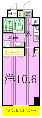 フラワーマンション天王台  間取り