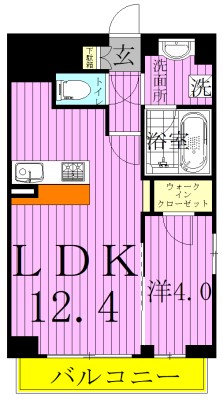 ミルーナヒルズ柏 305号室 間取り