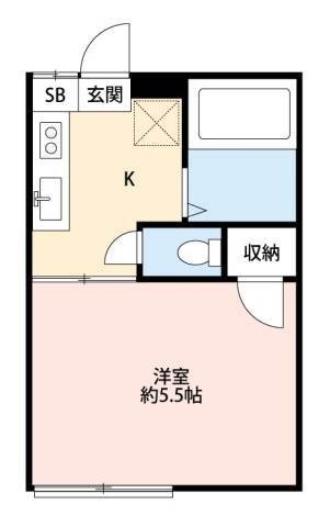 コーポ88 102号室 間取り
