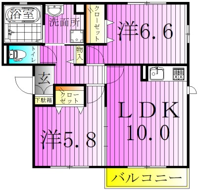 FLAT　TENJIN　3 間取り図