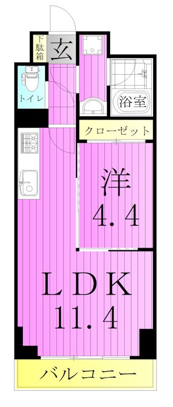 コンフォリア竹ノ塚イースト 間取り図