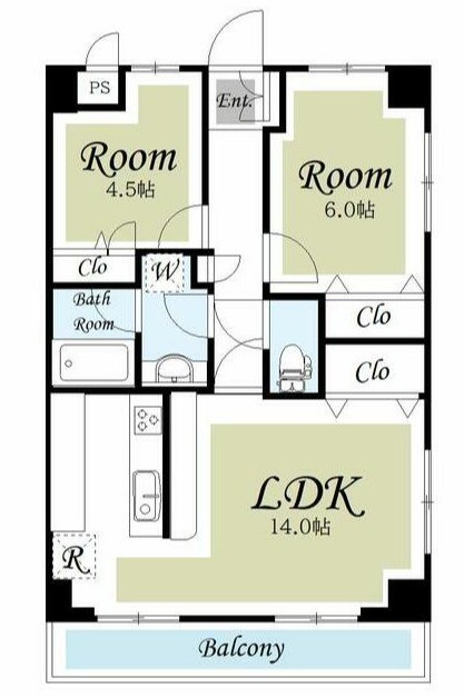 Ｐｒｅｍｉｒ　Ｔａｎｉｎｏプレミールタニノ 間取り図