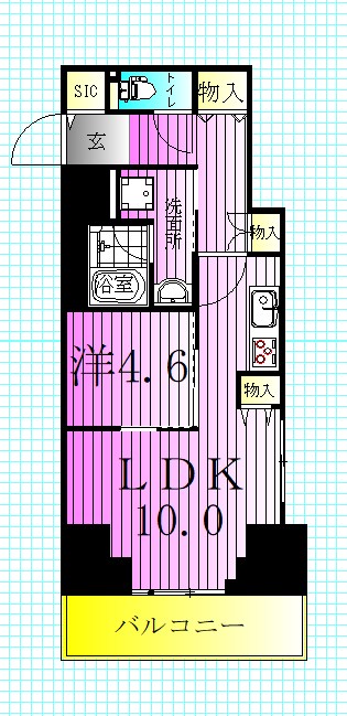 ラグゼナ北千住Ⅱ 間取り図