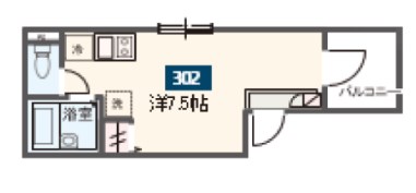 MELDIA扇大橋Ⅱ 間取り図