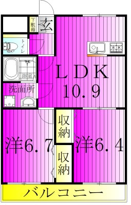 レインボーヴィレッジ 間取り