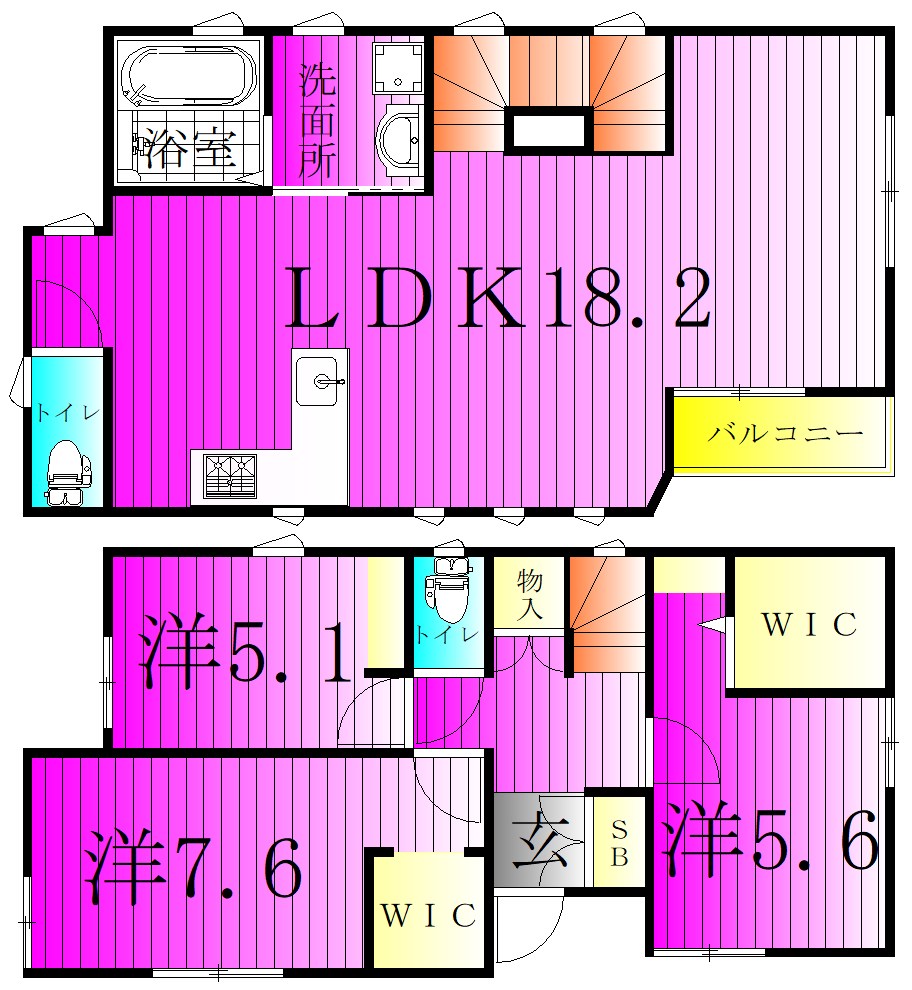 STYLE-PATIO柏東　B棟 間取り