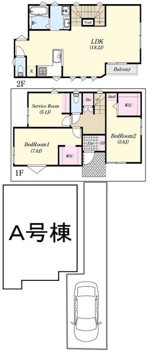 STYLE-PATIO柏東　B棟 間取り
