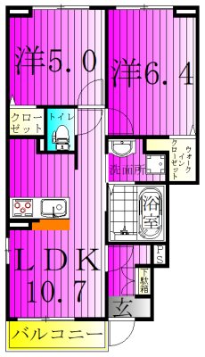 ＤＫ　ＳＷＡＮ 間取り