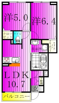 ＤＫ　ＳＷＡＮ 間取り