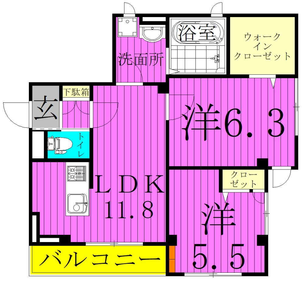 Ｖｉｌｌａ Ｄｅｌ Ｓｏｌ Ⅴ 間取り図