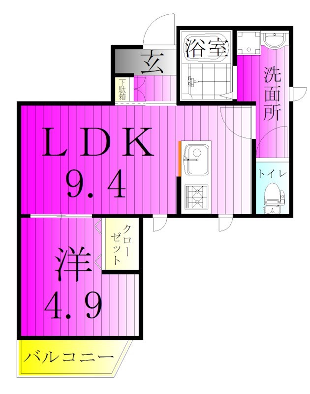 シャルール 間取り図