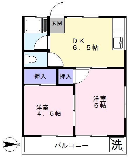 ステーションハイツ 105号室 間取り