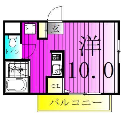 ロイヤル・クレスト 103号室 間取り