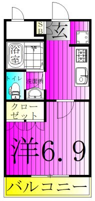 レジデンスＣＫ 203号室 間取り