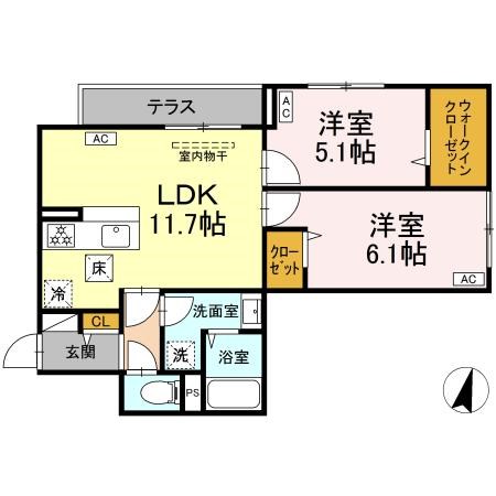 セレスティア興野 間取り図