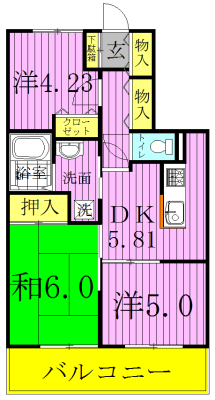 マイキャッスル柏豊四季 間取り