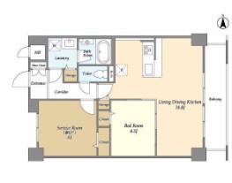 コンフォリア北小金 202号室 間取り