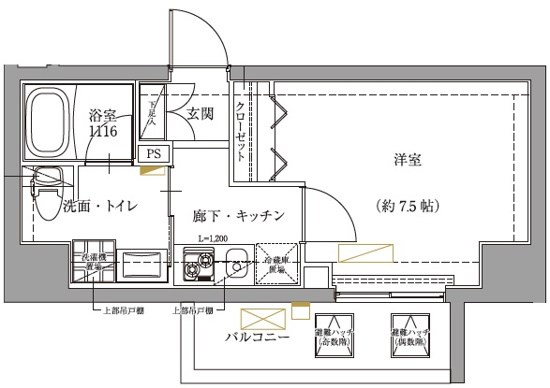 ユリカロゼ五反野 間取り図